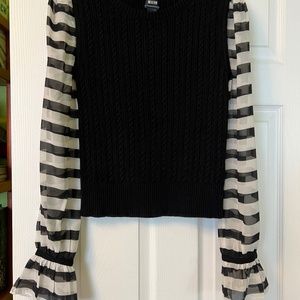 Maeve Cable Twofer Sweater Vest